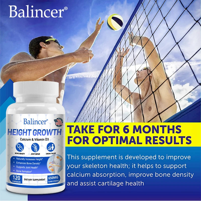 Bone Growth - Growth Supplement for Adults and Children - Grow Taller, Increase Bone Density, Reduce Bone Loss, Osteoporosis