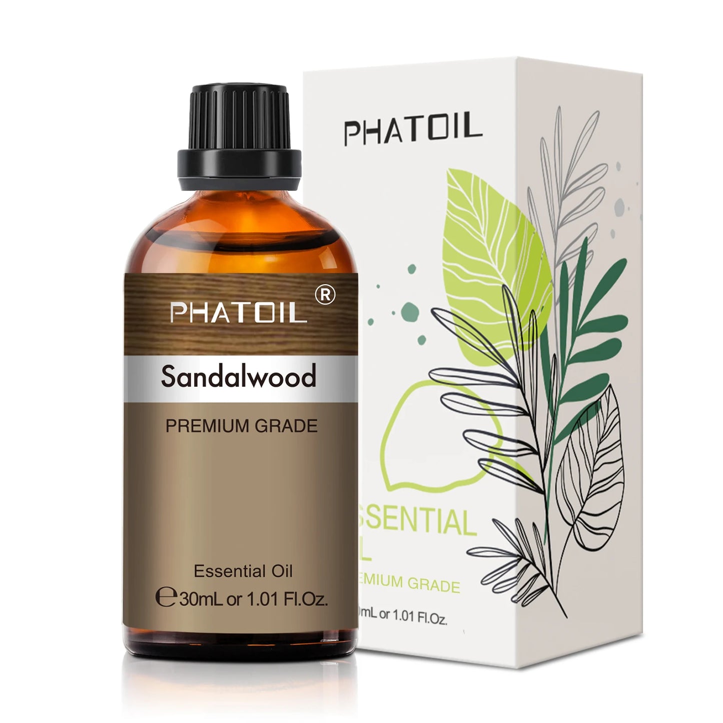 PHATOIL 1PCS Aromatherapy Essential Oil 30ml Lemon Eucalyptus Spearmint Australian Tea Tree Juniper Rose Aroma Essential Oils