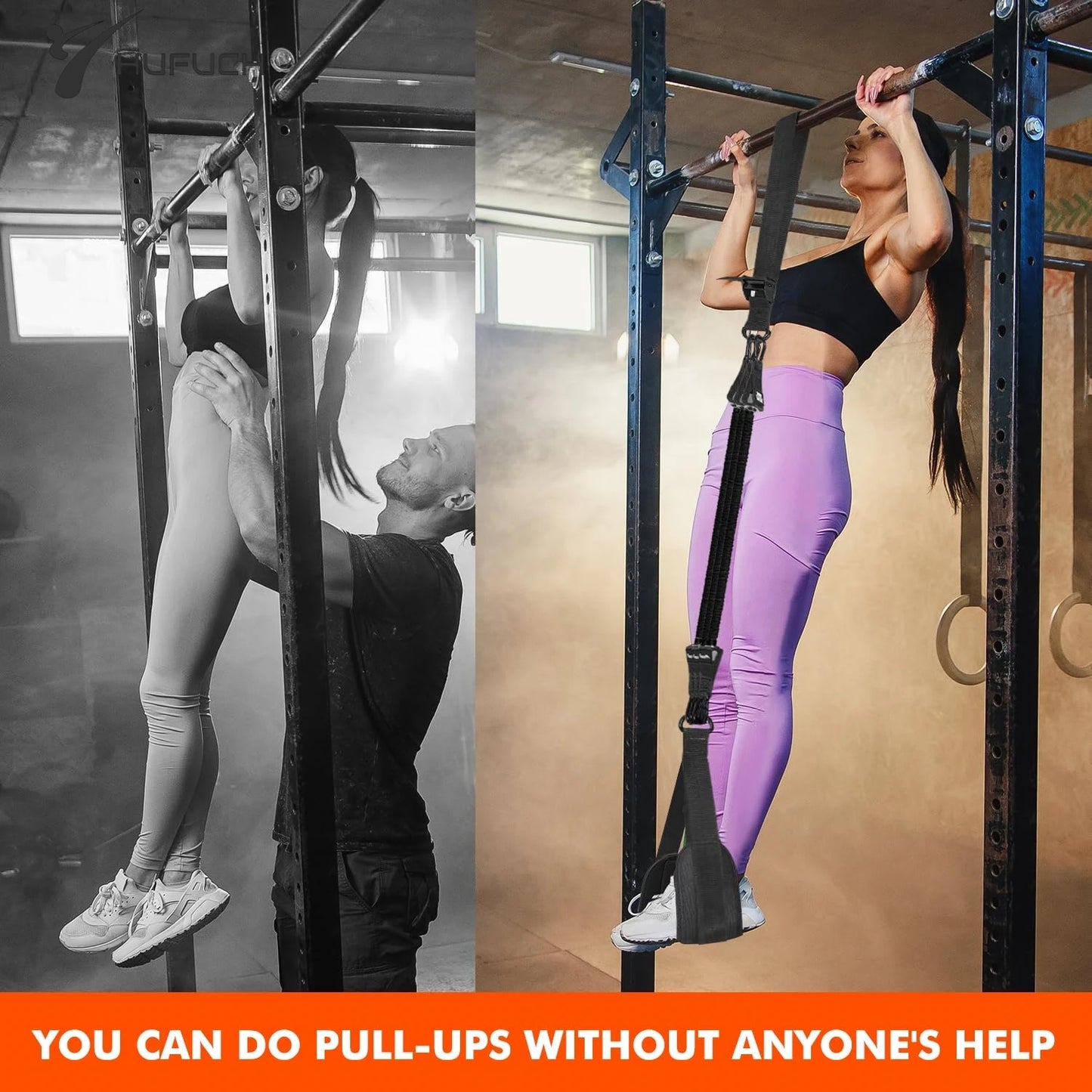 Pull Up Assistance Bands Set Resistance Strap Elastic Hanging Rope Pull Bar Fitness Home Men's Auxiliary Pull Latex Workout Band