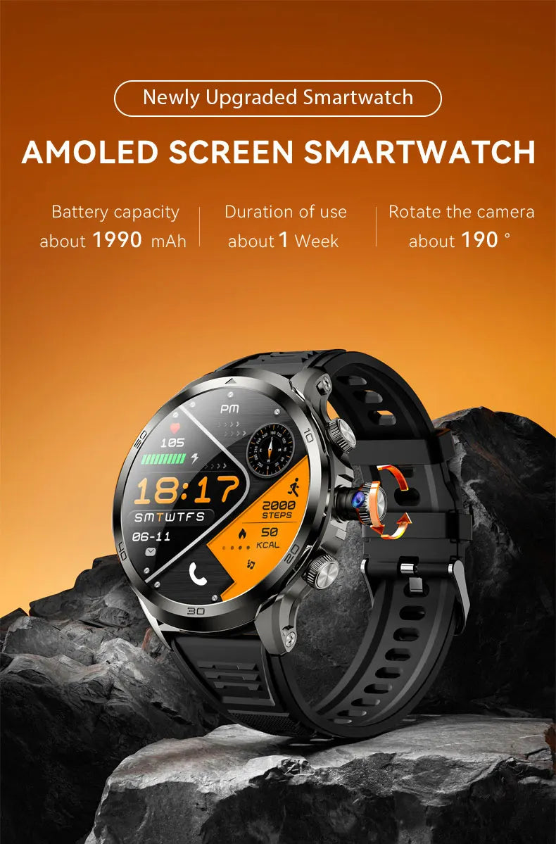 H19 Smart Watch 4G Android 9.0 OS 1990Mah NFC 466*466 Heart Rate 1.95 inch Large Screen GPS WIFI Smartwatch for Men Women Gift
