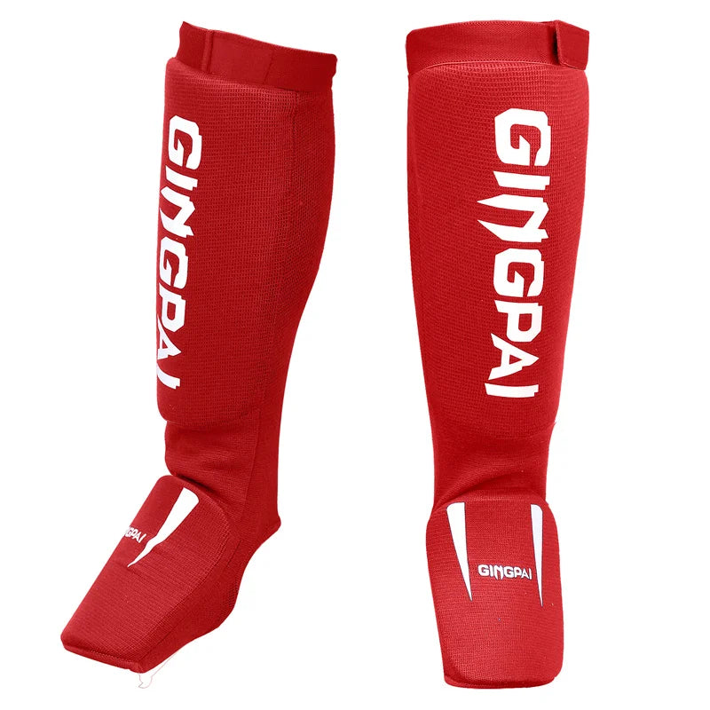 Cotton Instep Shin Guard Karate/Sanda/Taekwondo/Muay Thai/Boxing Leggings Ankle Support Protection Foot Brace Equipment