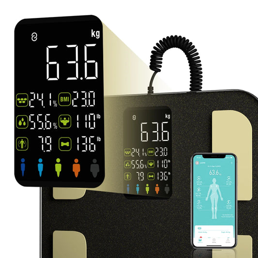 Smart Bioimpedance Scale 8 Electrode BMI Body Mass Index Scale Body Fat Scale Weight Balance Scale Smart Body Composition Scale
