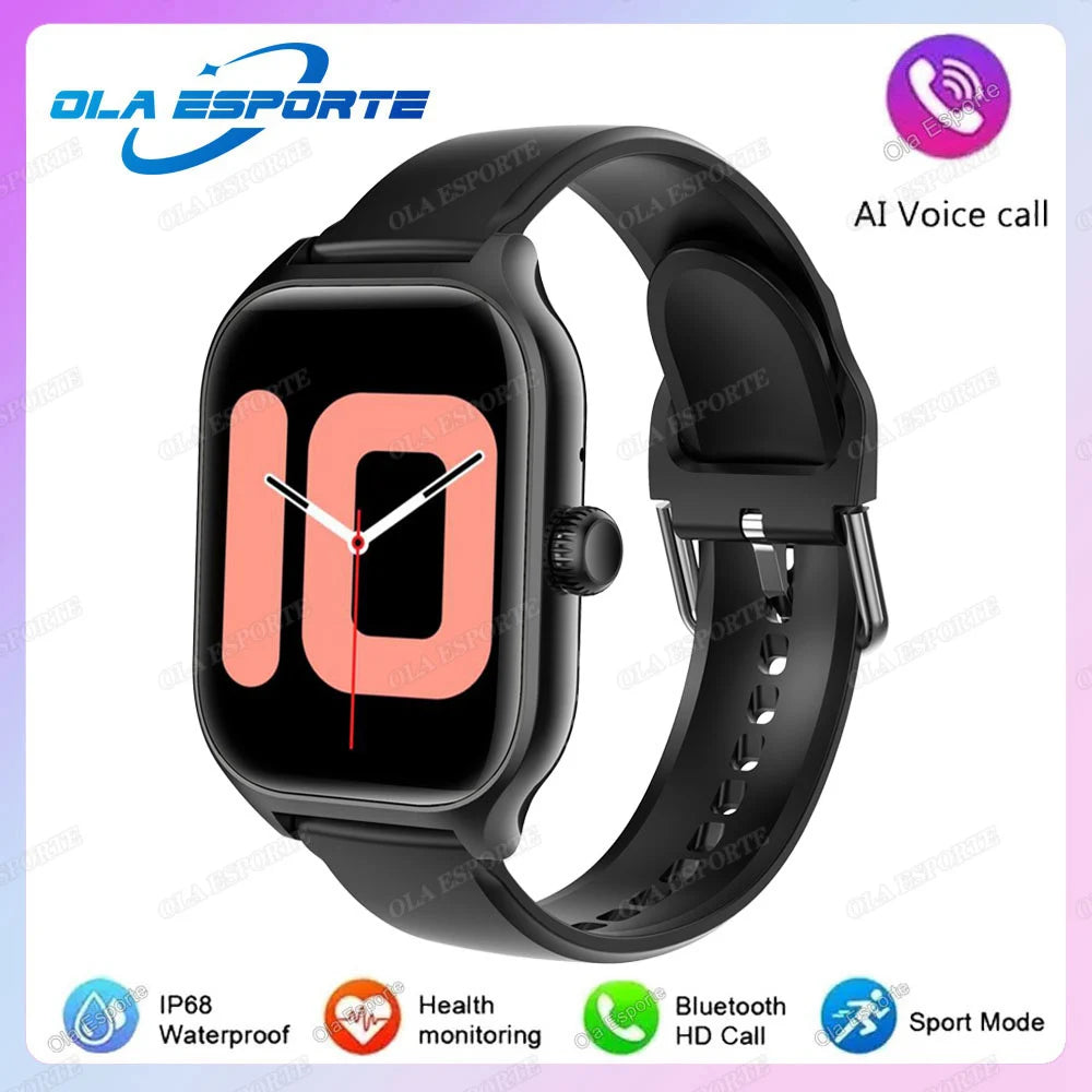 2025 New Smart Watch Women Men Android IOS Phone Bluetooth Call Blood Oxygen Blood Pressure Monitor smartwatch for Xiaomi Huawei