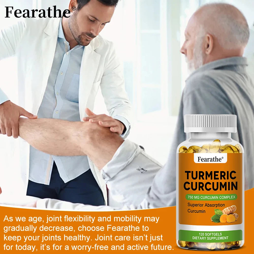 Organic Turmeric Capsules - Phytosome Supplement to Support Joint, Brain and Heart Health