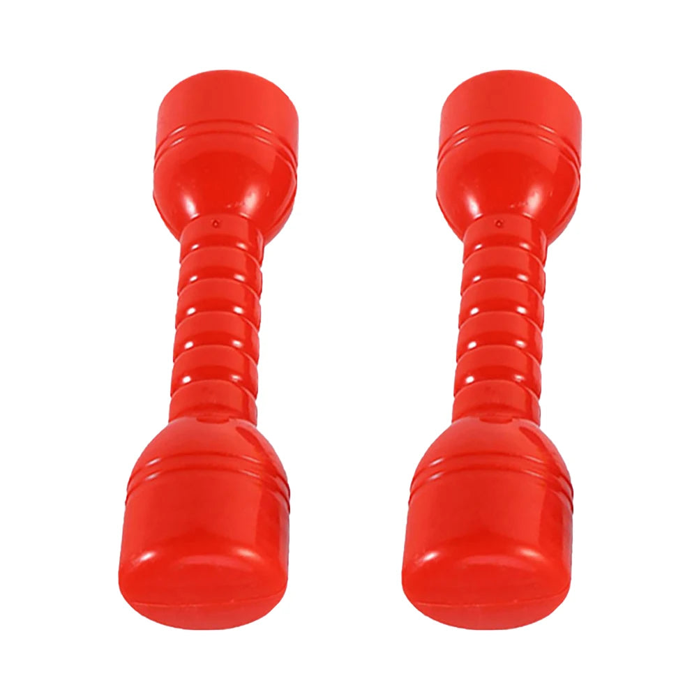 2Pcs Plastic Dumbbells Children'S Sports Fitness Dumbbells Fitness Equipment Children Dumbbells Toddler Toys Fitness Barbell