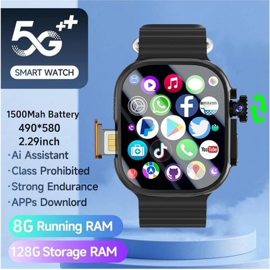 Goldenspike DW100 Smartwatch S10 Ultra 3 Smart Watch With 2.29'' Amoled Screen GPS WIFI 256GB Storage Global Version 5G Sim Card