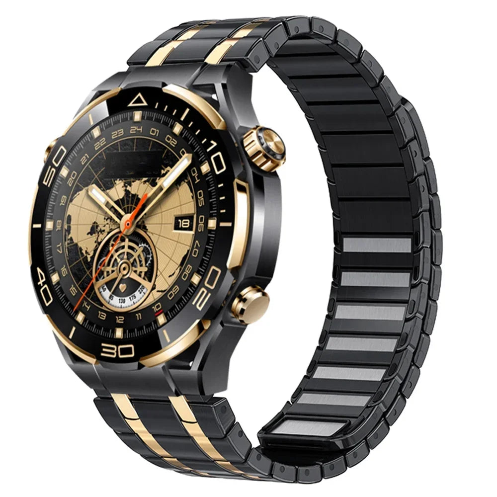 Stainless Steel Band for Amazfit Balance GTR 4 3 Men Magnetic 22mm Strap for Huawei GT3 GT4 GT5 Pro 46mm Watch 4/4 Pro Ultimate