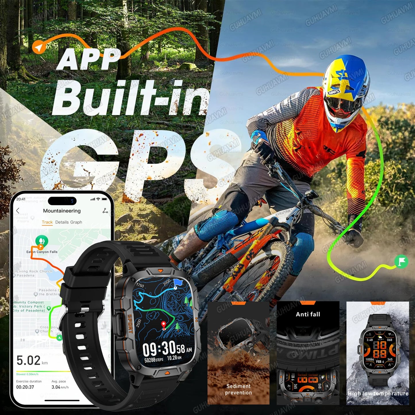 2025 For HUAWEI Ultimate Edition Military Quality GPS SmartWatch 5ATM 1.96'' HD AMOLED Heart Rate Bluetooth Call Man Smart Watch