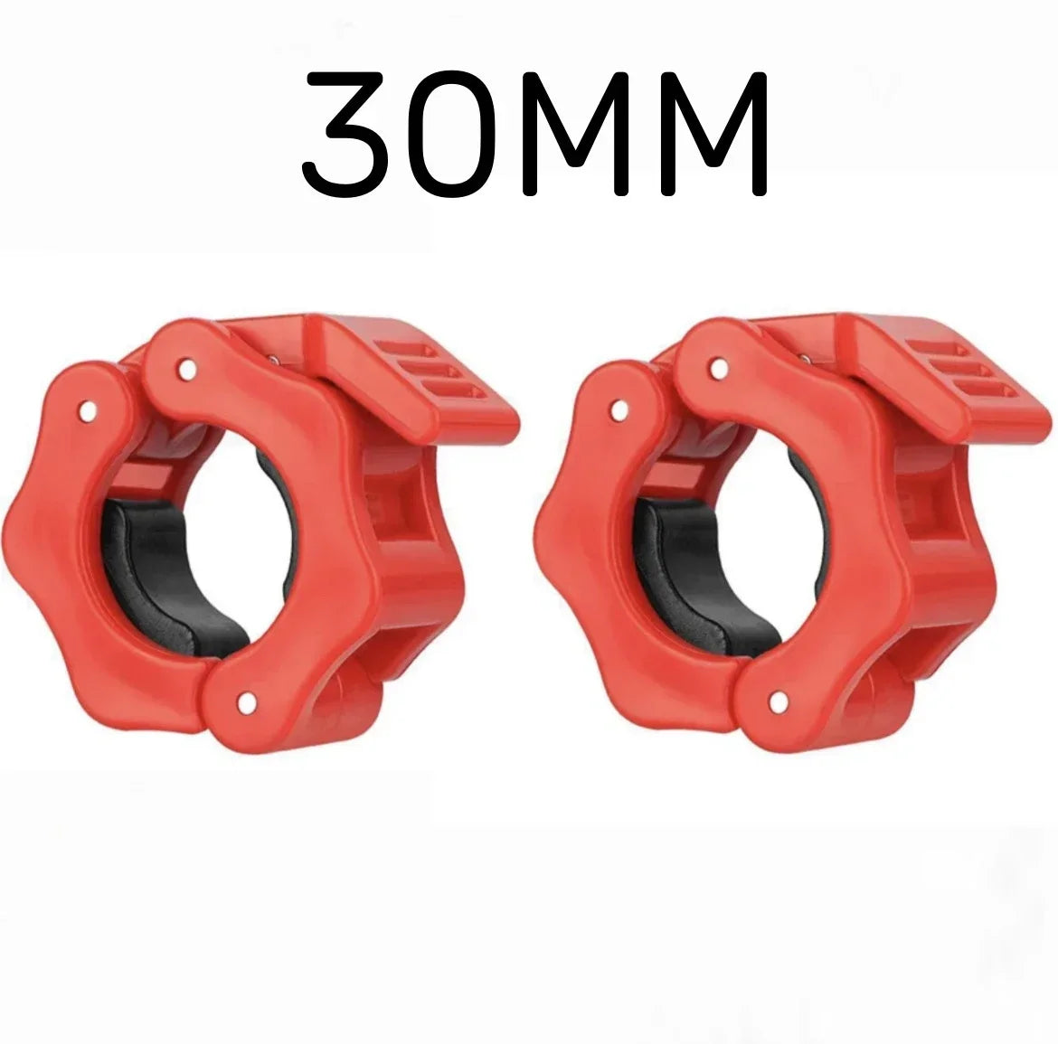 2PCS 25/28/30mm Quick Release Barbell Clamps Spin lock Barbell Collars Weight Bar Clips for Weightlifting and Strength Training