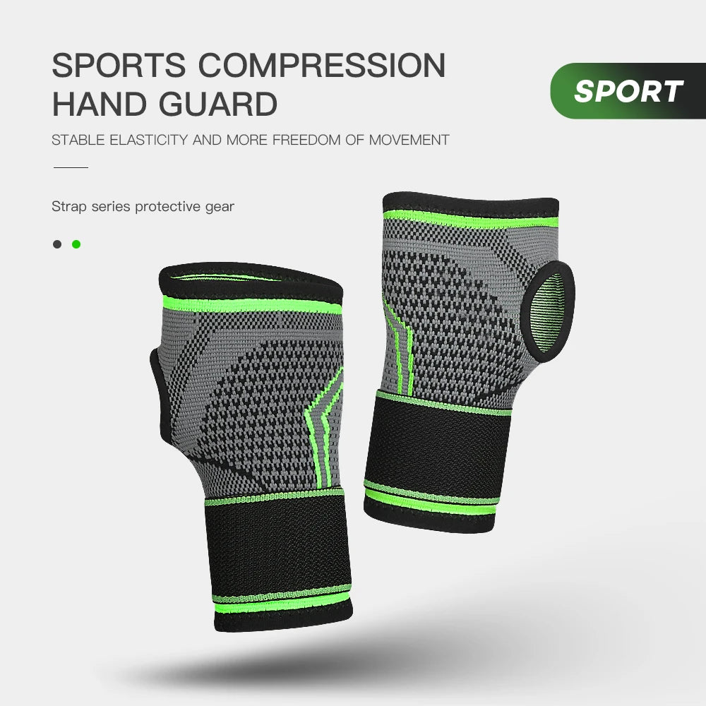 Gym Sports Wristband Wrist Protector Palm Guard Wrist Support Adjustable Wrist Brace Strap Compression Gloves for Carpal Tunnel