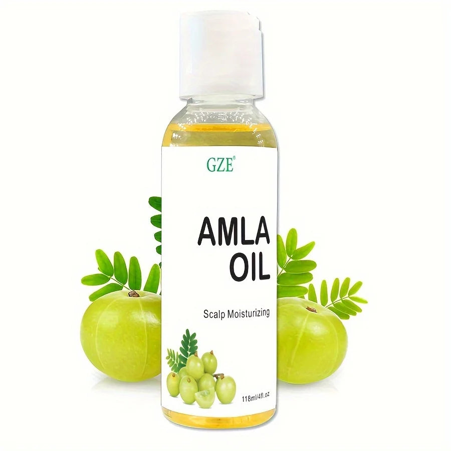 GZE Amla Hair Oil For Healthy Hair Shine and Moisturized Scalp, Indian Hair Oil for Men and Women, Bio Oil for Hair