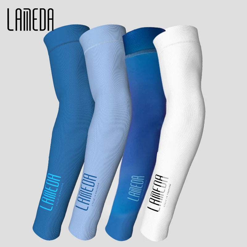 LAMEDA Cycling Arm Sleeves Man UV Protection Bicycle Riding Sleeve Mountain Men Sunscreen Arm Cover Ice Silk Bicycle Accessories