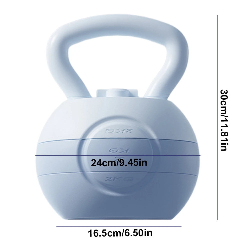 Water-filled Kettlebell Soft Kettlebell Shock-Proof Kettlebell Weights Anti Slip Grip Hand Weights Home Gym Equipment 2-4/6KG