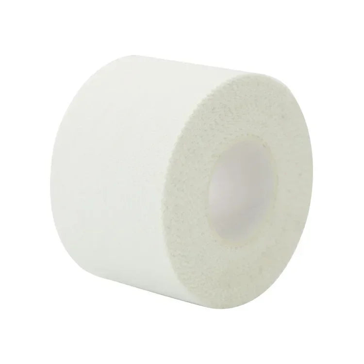 1pc Athletic Sports White Cotton Tape Sawtooth Adhesive Bandage for Muscle Knee Wrist Fingers Wrap Protection Muscle Support