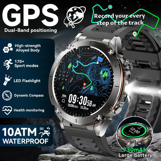 2025 New For Xiaomi GPS Sports Smart Watch 10ATM Waterproof Built-in Dual-Band GNSS Compass Altimeter Military Grade Smartwatchs