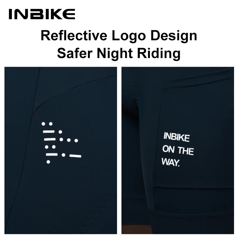 INBIKE Pro Summer Men's Cycling Shorts Bicycle Pants Shock-absorbing Cycling Clothing Mountain Road Bike Tousers With pocket