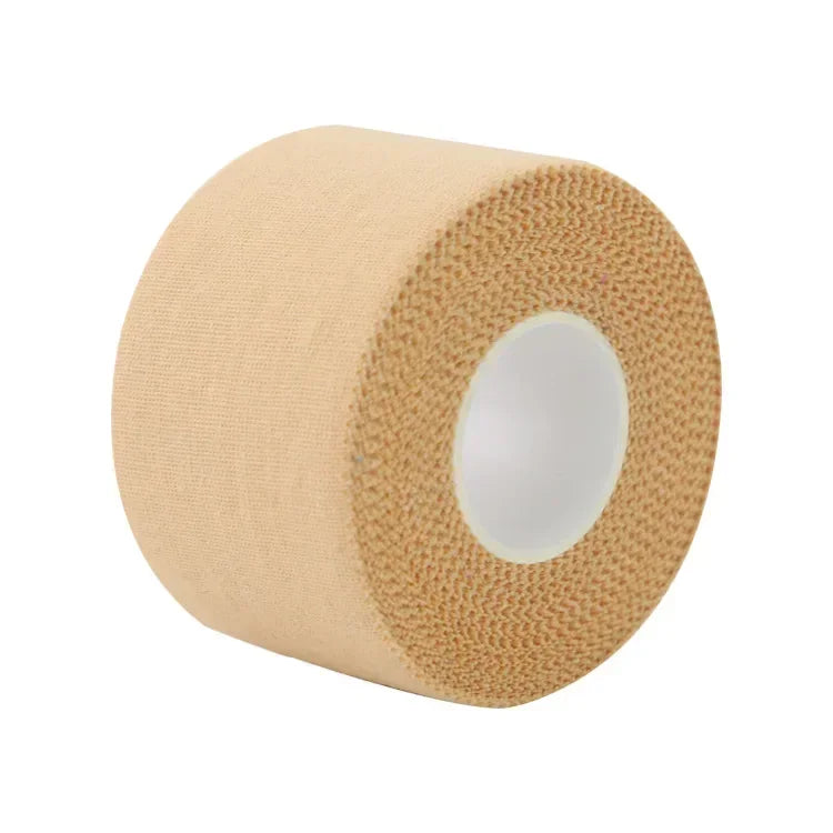 1pc Athletic Sports White Cotton Tape Sawtooth Adhesive Bandage for Muscle Knee Wrist Fingers Wrap Protection Muscle Support