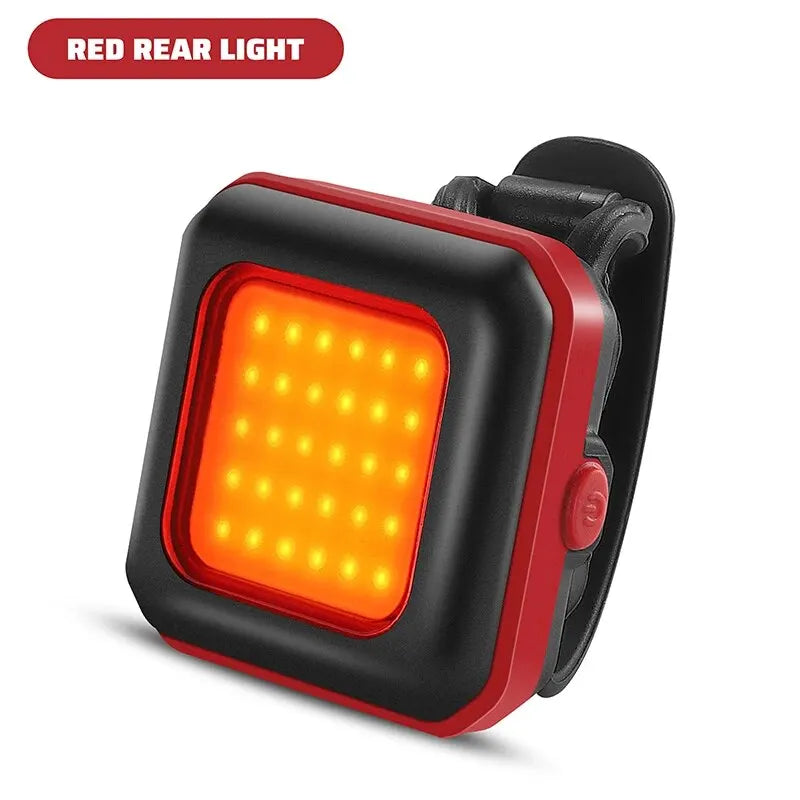 WEST BIKING Cycling Mini Front/Rear Lights 250mAh Rechargeable LED High Visibility Taillight Bicycle Front Fork Light Hiking