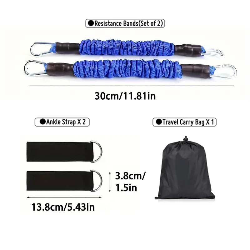 1 PC Leg Strength Trainer Fastener Fitness Foot Ring Foot Buckle Ankle Strap Stretch Resistance Band Pull Cord Accessories