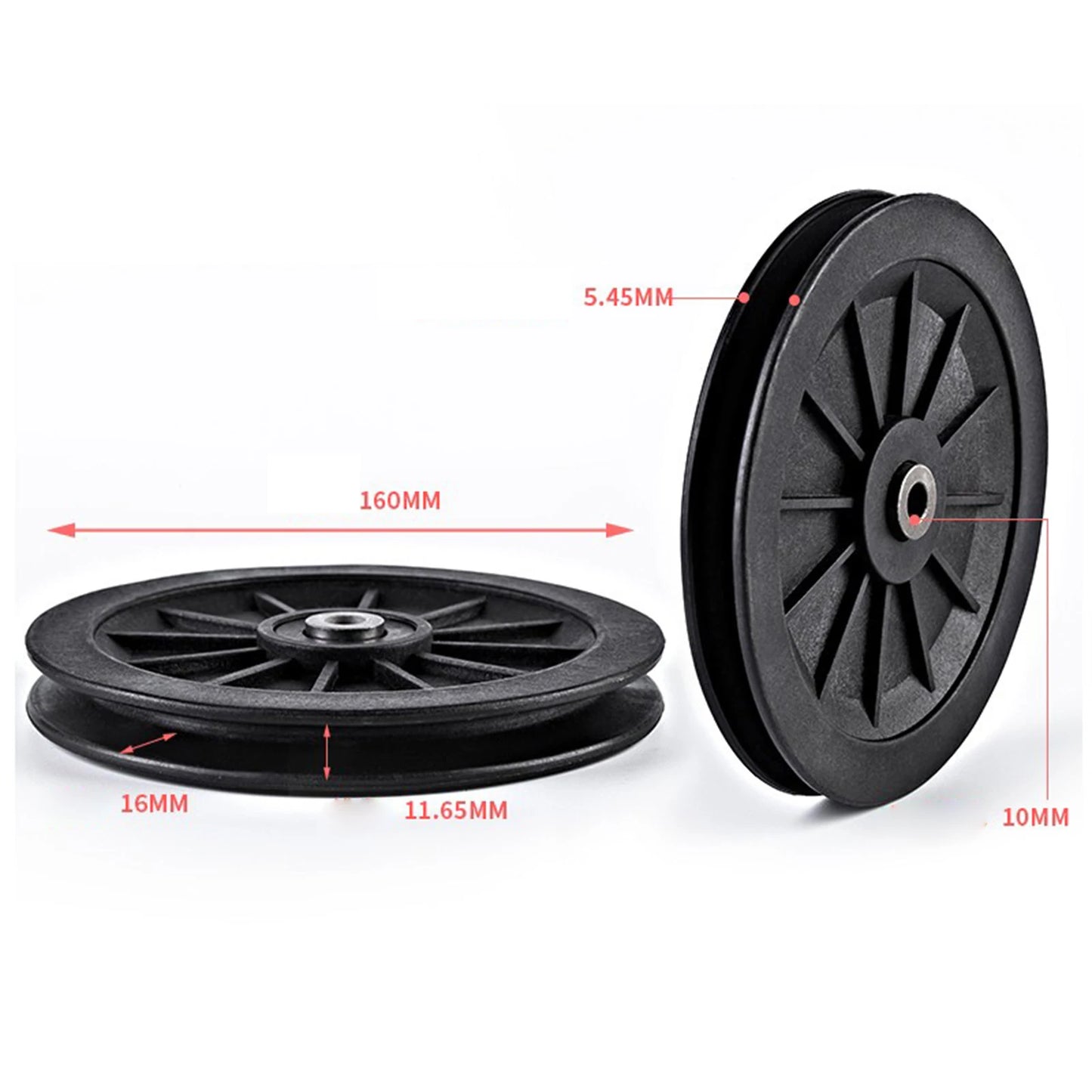 Fitness Pulley Wheel Parts Convenient Wear Resistant Accessory Universal for Cable Machine Pulley System Home Gym Attachments