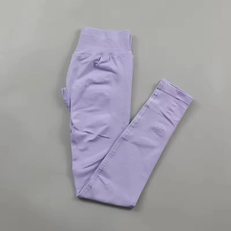 Impact Leggings Women Scrunch Butt Seamless Yoga Pants Workout Gym Leggings Ribbed Low Waist Fitness Butt Lifting Sports Tights