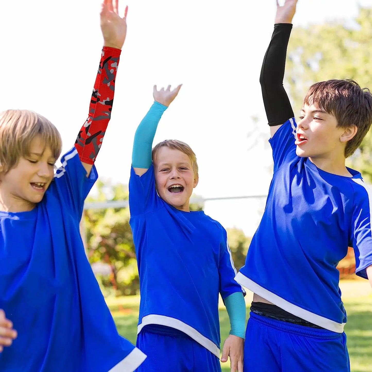 1Pair Arm Sleeves for Kids UV Sun Protection Sleeves Compression Sleeves Cooling Arm Cover Boys Girls Outdoor Sports