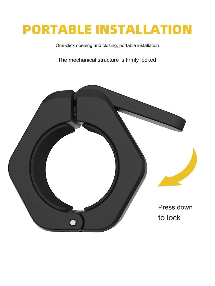 Quick Release Barbell Clamps Spin lock Barbell Collars Weight Bar Clips for Weightlifting and Strength Training
