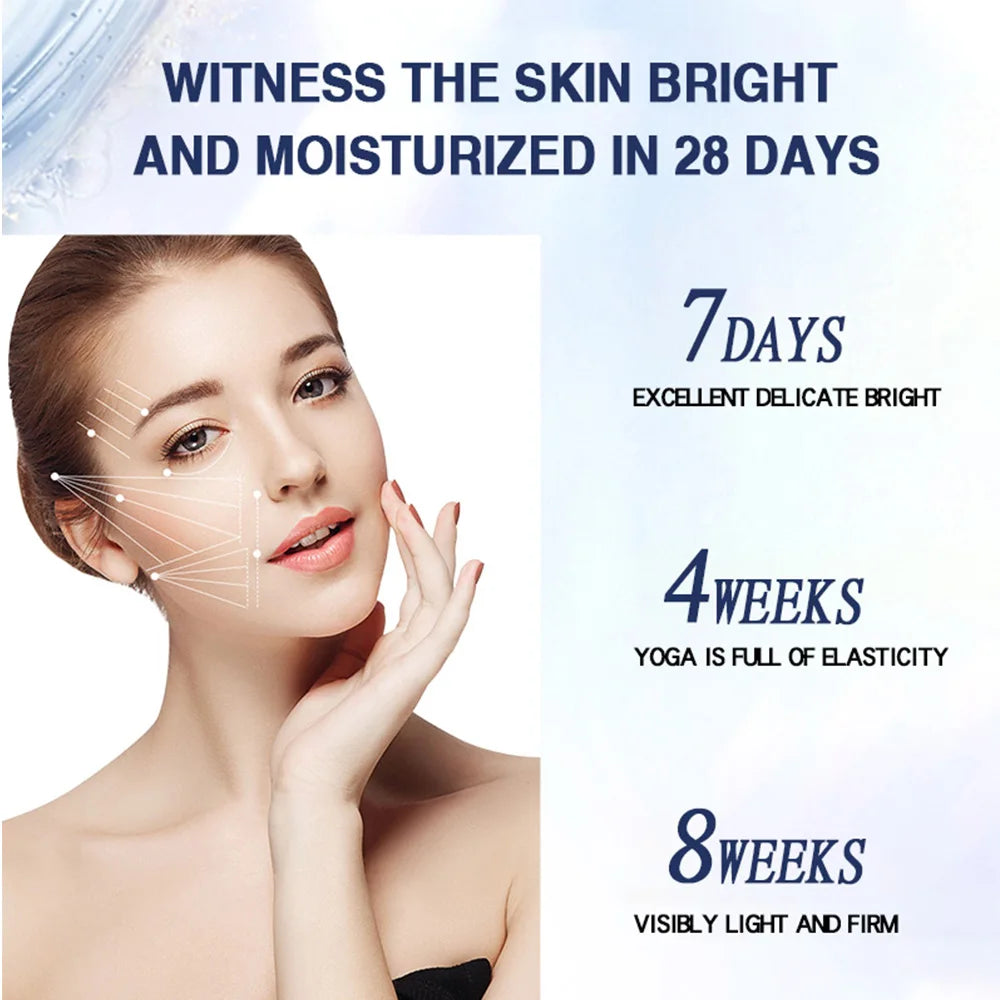 Face Cream Hyaluronic Acid Collagen Reducing Fine Lines Facial Care Anti Wrinkle Moisturizing Brightening Skin Tone Night Creams