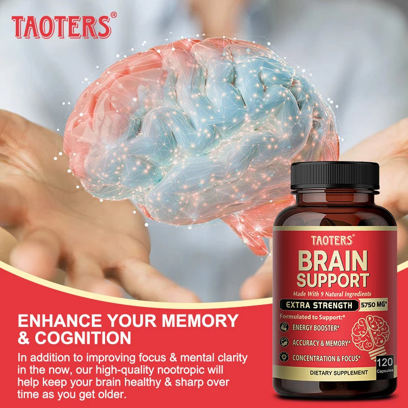 Ashwagandha Root Extract, Brain Support, Helps with Memory and Focus, Accuracy and Concentration, Energy Support.