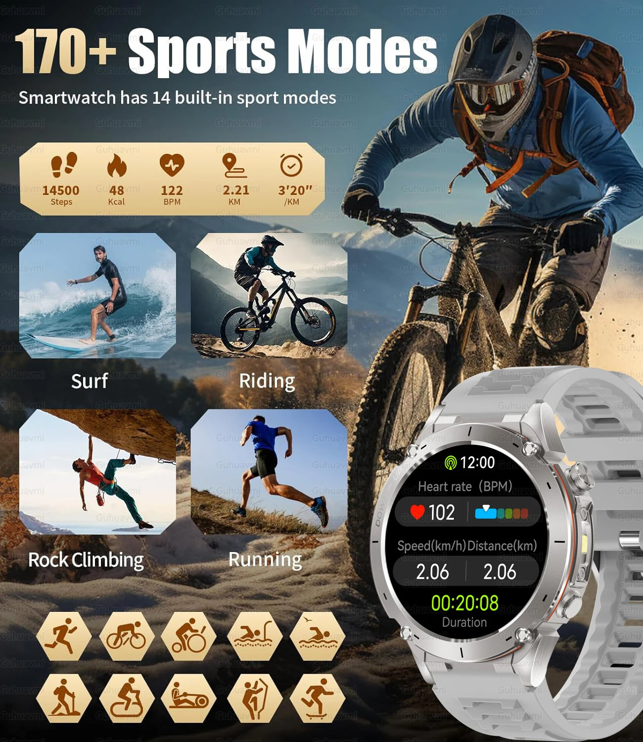 2025 New For Xiaomi IOS Ultra GPS Smart Watch 10ATM Waterproof Built-in Dual-band GNSS Compass Military Sport Men SWIM Bracelet