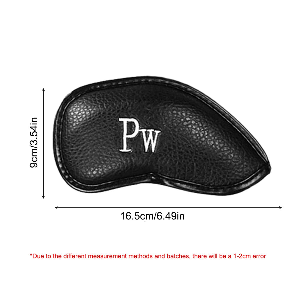 Portable Golf Club Headcovers Set 12Pcs Golf Club Iron Head Covers Waterproof Golf Club Head Protective Covers Golf Accessories