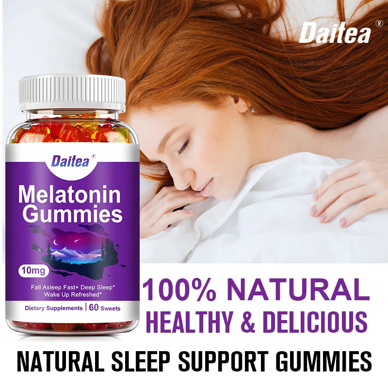 Melatonin 10 Mg Adult Gummies - Maximum Strength Sleep & Deep Sleep Gummies - Gluten Free, Non-GMO, Vegetarian