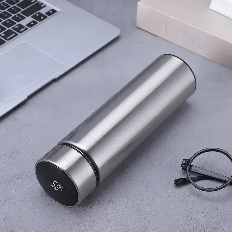 500ML Intelligent Temperature Thermos Bottle Stainless Steel Insulated Cup Portable Vacuum Flask Keeps Cold and Heat Thermal Mug