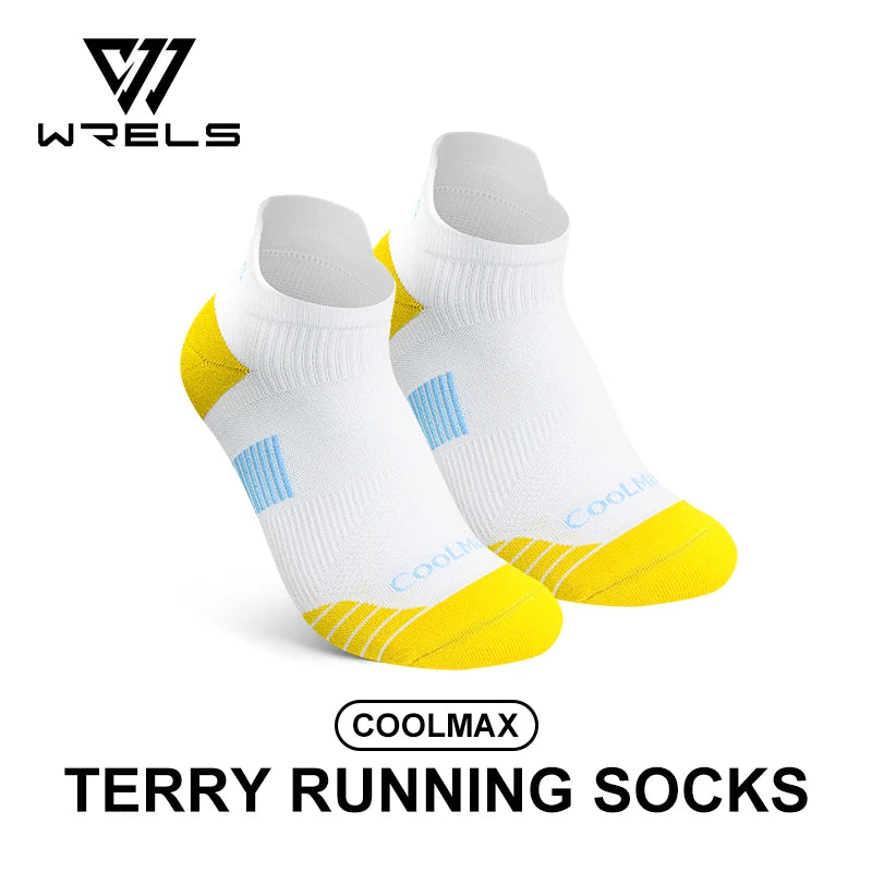 WRELS Coolmax Sports Socks Breathable CoolMax Moisture-Wicking Arch Suppor Damping Socks Professional sports socks Hiking Runnin