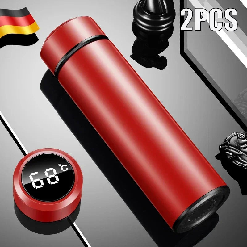 Intelligent Temperature Display Thermal Mug 304 Stainless Steel Thermos Bottle Long-lasting Heat Preservation Cute Water Bottle