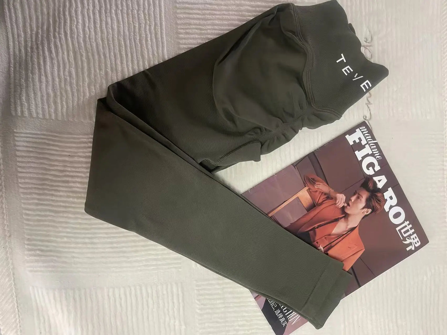 Seamless Yoga Pants Impact Leggings Women High Stretch Low Ribbed Band Scrunch Gym Leggings Fitness Sweat Wicking Workout