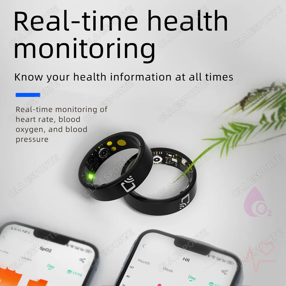 For Xiaomi NFC Smart Ring 2025 multi-sport 5ATM Waterproof Bluetooth health Heart Rate Blood Oxygen Sleep Monitor Men Women ring