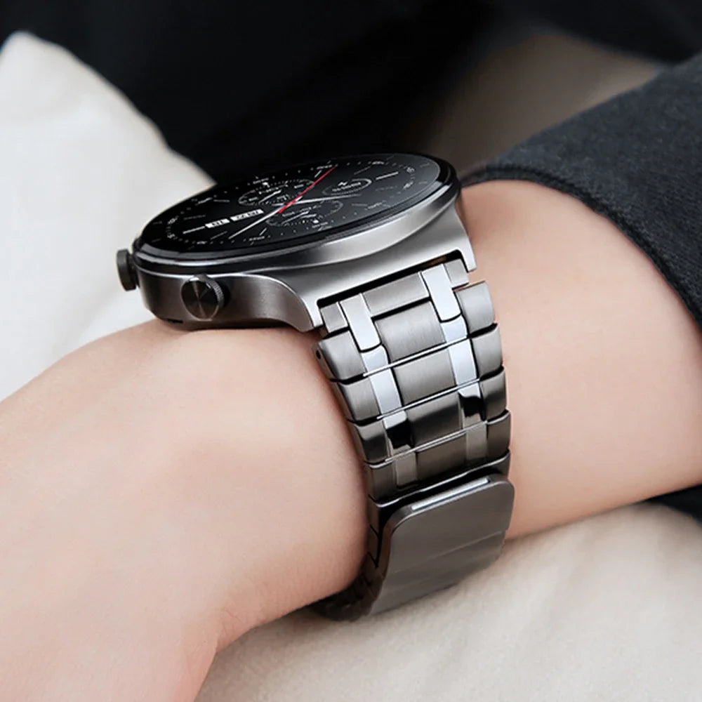 22mm Magnetic Stainless Steel Band For Huawei Watch 4Pro GT 3 4 46mm Ultimate Strap For Amazfit gtr4/GTR 47mm Business Bracelet