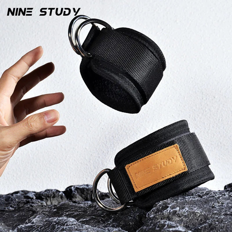 Adjustable Wrist Cuffs Neoprene Padded Straps for Cable Machines Resistant Band Strength Training Fitness Equipment