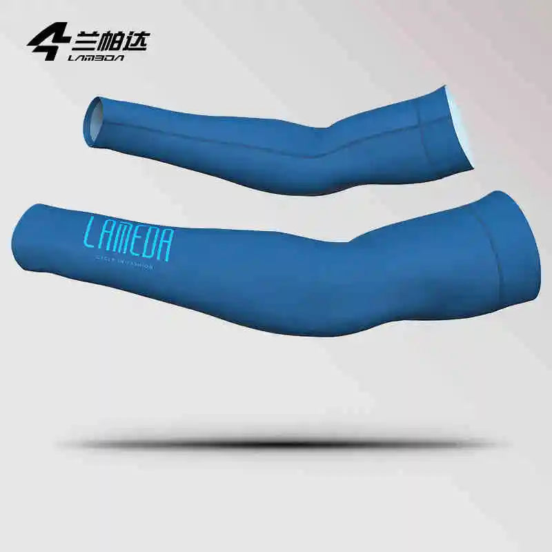 LAMEDA Cycling Arm Sleeves Man UV Protection Bicycle Riding Sleeve Mountain Men Sunscreen Arm Cover Ice Silk Bicycle Accessories