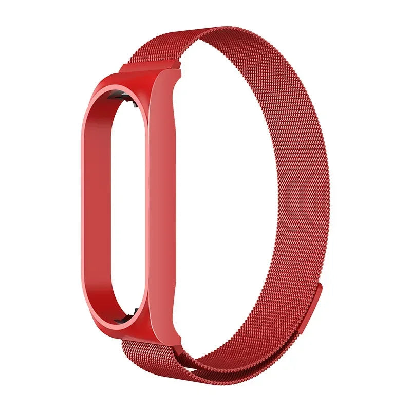 Milanese Loop Strap For Xiaomi Mi Band 7 6 5 4 3 Stainless Steel Magnetic Bracelet Metal Wristband for Xiaomi mi band 4 3 Straps