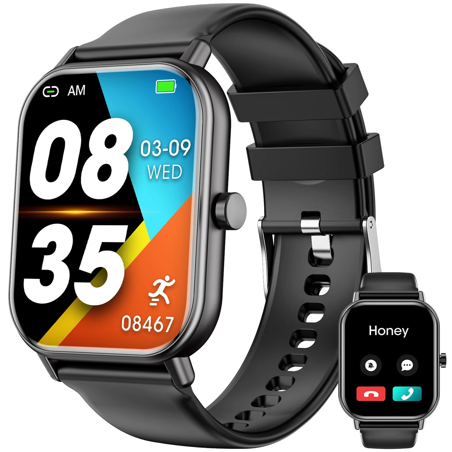 Karchilor 2025 Smartwatch, 1.85 High-Definition Large Screen, Women'S Fitness Tracker, Men'S Ip68 Waterproof, Sports Watch