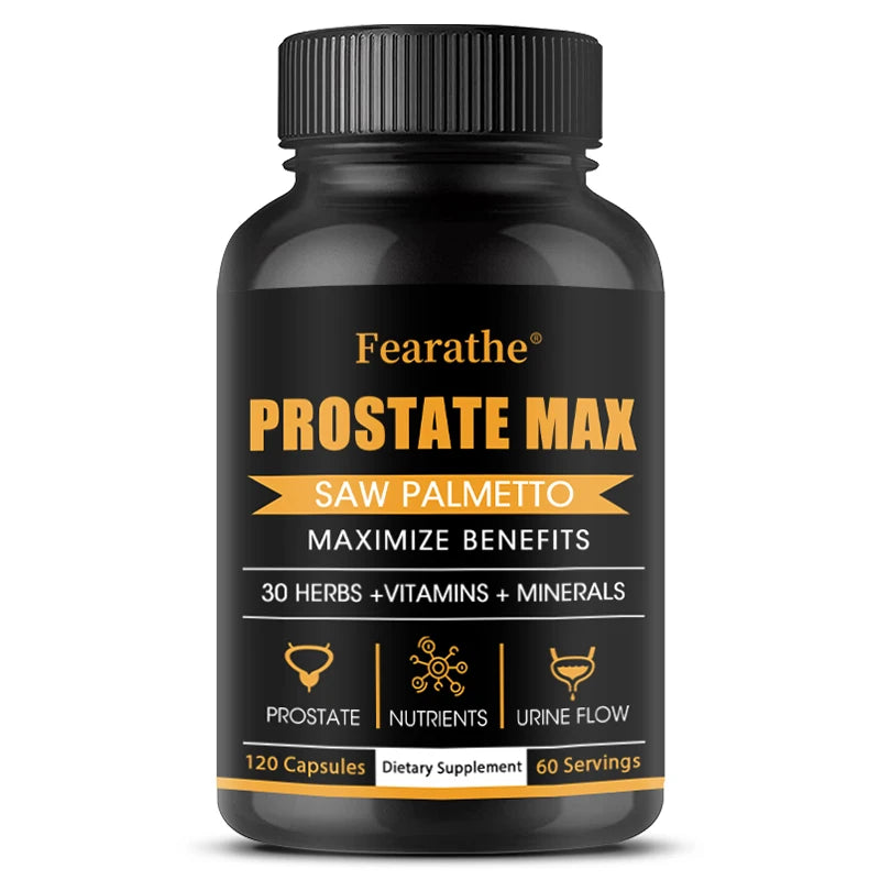 Fearathe Saw Palmetto Prostate Supplement - Promotes Prostate Health, Urinary Health and Hair Growth