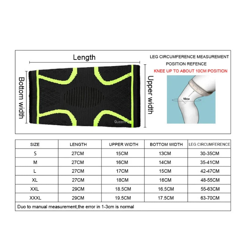 Knee Brace Knee Compression Sleeve for Knee Pain Running Weightlifting Knee Sleeves Support Breathable for Arthritis Sports Gym