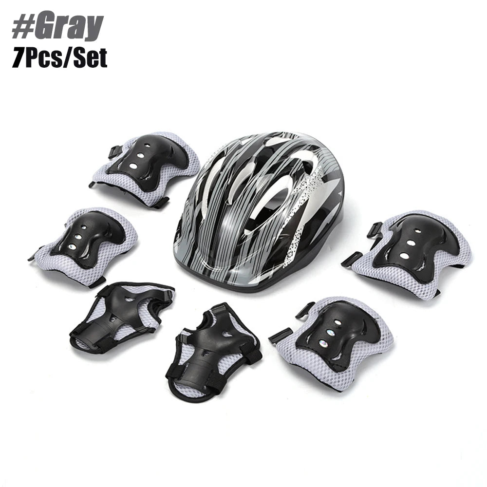 Kids Bike Helmet Knee Elbow Wrist Pads,Toddler Helmet with Protective Gear Set,for Bicycle Cycling Skateboard Scooter Skating