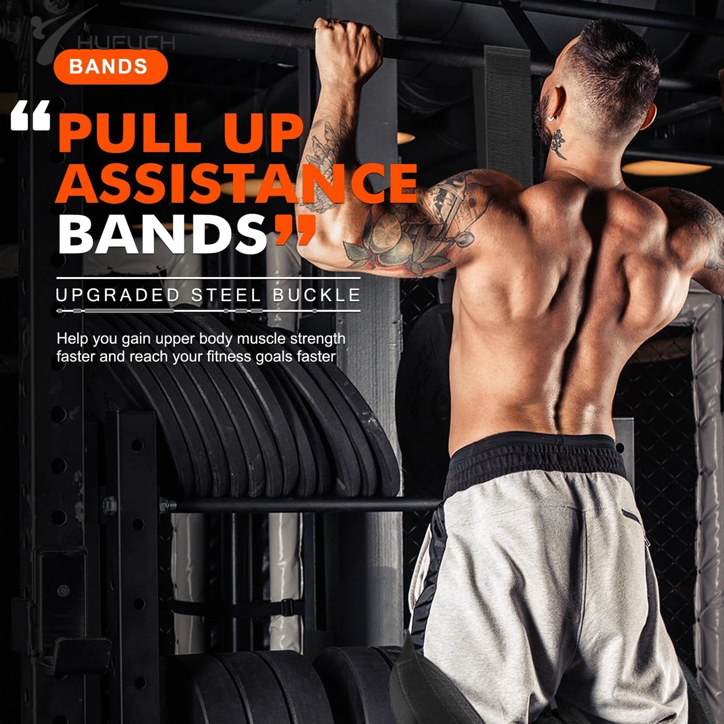 Pull Up Assistance Bands Set Resistance Strap Elastic Hanging Rope Pull Bar Fitness Home Men's Auxiliary Pull Latex Workout Band