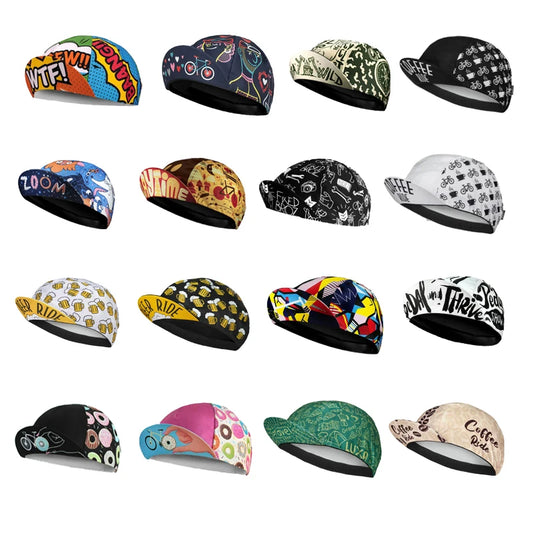 Cycling Hat Funny Road Bicycle Cap Summer Breathable Colorful Bike Headwear Men and Women Gorra Ciclismo