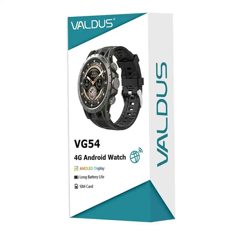 VALDUS 4G Smartwatch For Man Woman VG54 Pro AMOLED Watch With SIM Card HD Camera GPS WIFI Fitness Sport 32G Rom 2024 Smart Watch