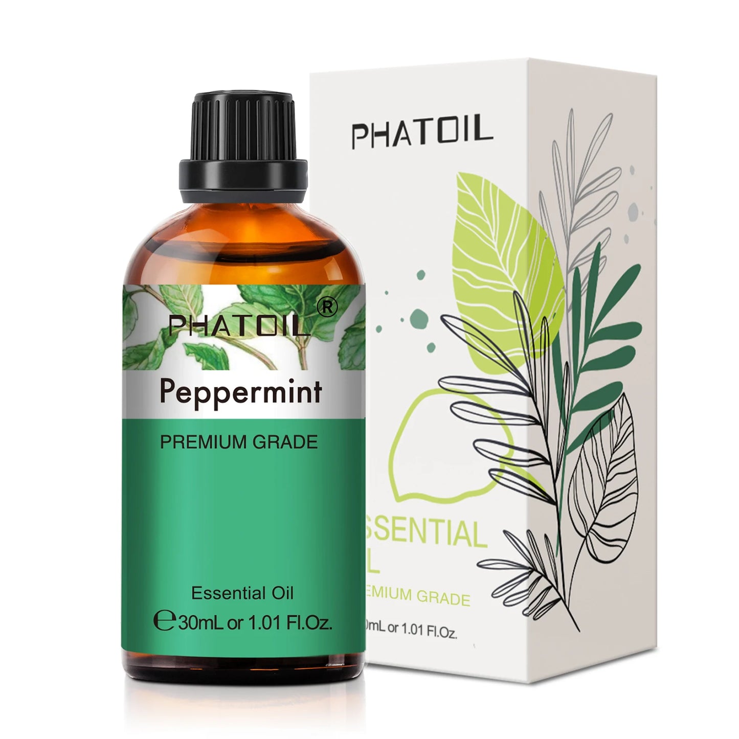 PHATOIL 1PCS Aromatherapy Essential Oil 30ml Lemon Eucalyptus Spearmint Australian Tea Tree Juniper Rose Aroma Essential Oils