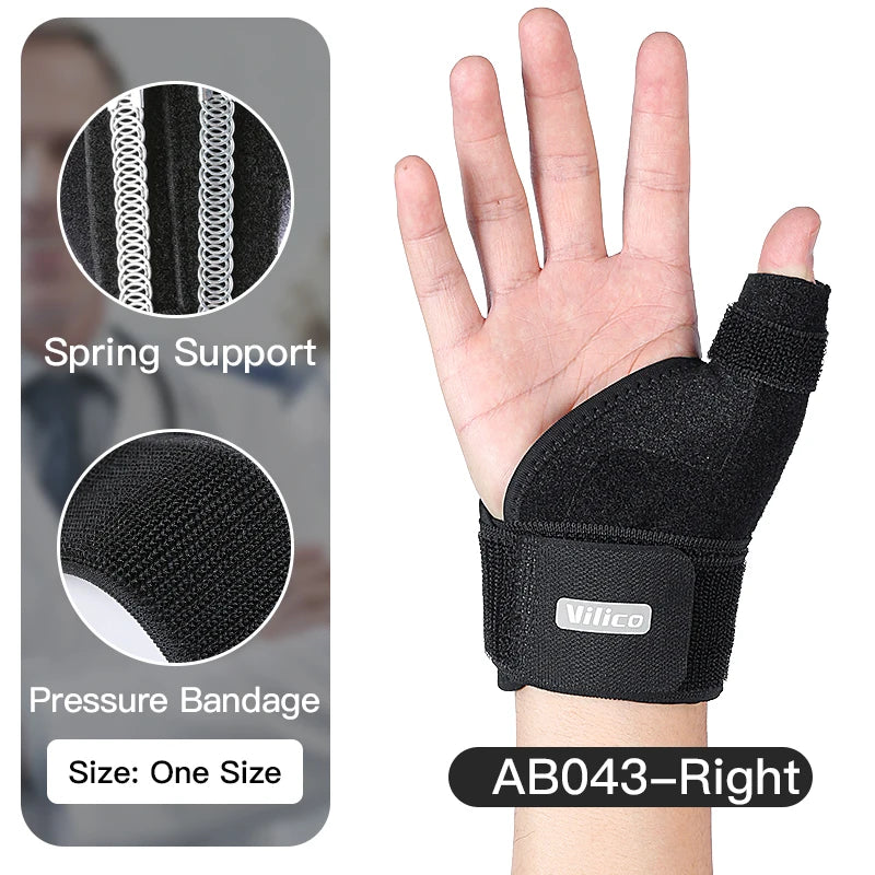 1PC Flexible Splint Wrist Thumb Support Brace for Tendonitis Arthritis Breathable Thumb Protector Guard Fits Right and Left Hand